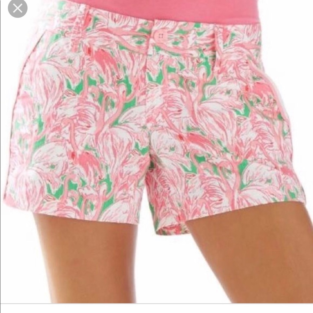 Size 2 Lilly Pulitzer Flamingo Callahan Shorts
